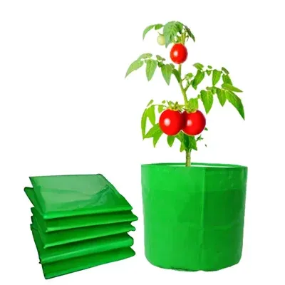Siddhi Agritech 350 GSM 12 x 12 Inch HDPE Grow Bag for Garden, Nursery (Pack of 100 pieces)