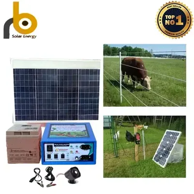 RB Solar 12 KV Regular Solar Zatka Machine to Cover 100 Bigha Area with 40 W Solar Panel, 26 Ah Battery and Accessories