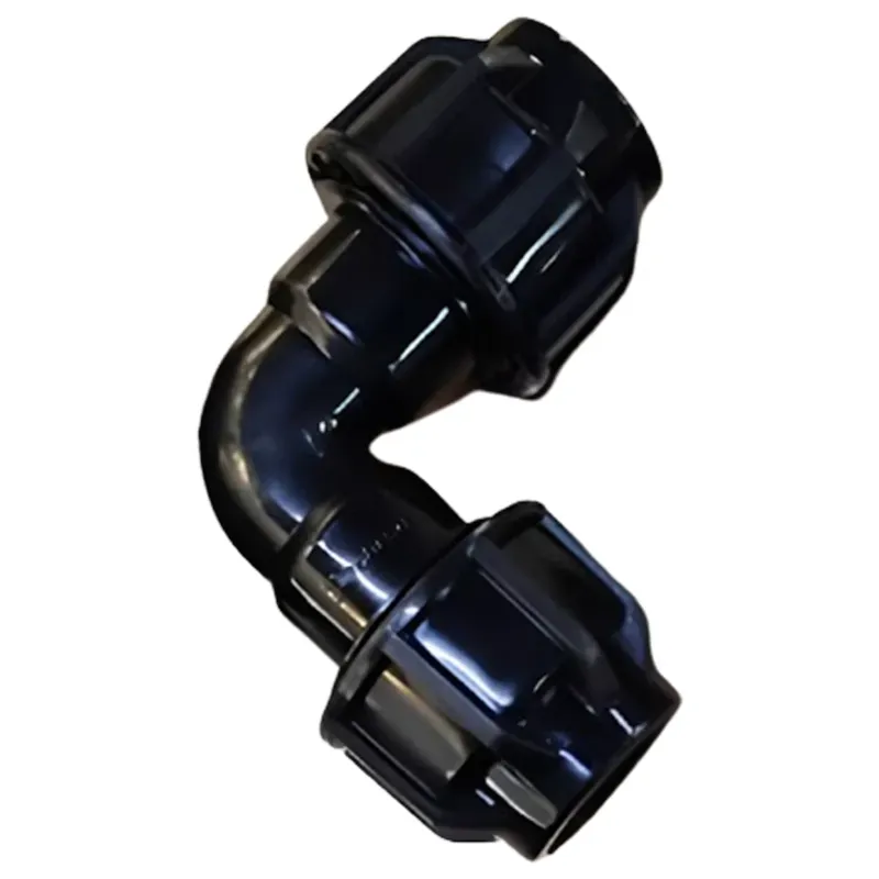 40 mm Two Cap Plastic 90 Degree Union Elbow Quick Connector High Pressure Resistance Irrigation Watering Fittings (Pack Of 5)