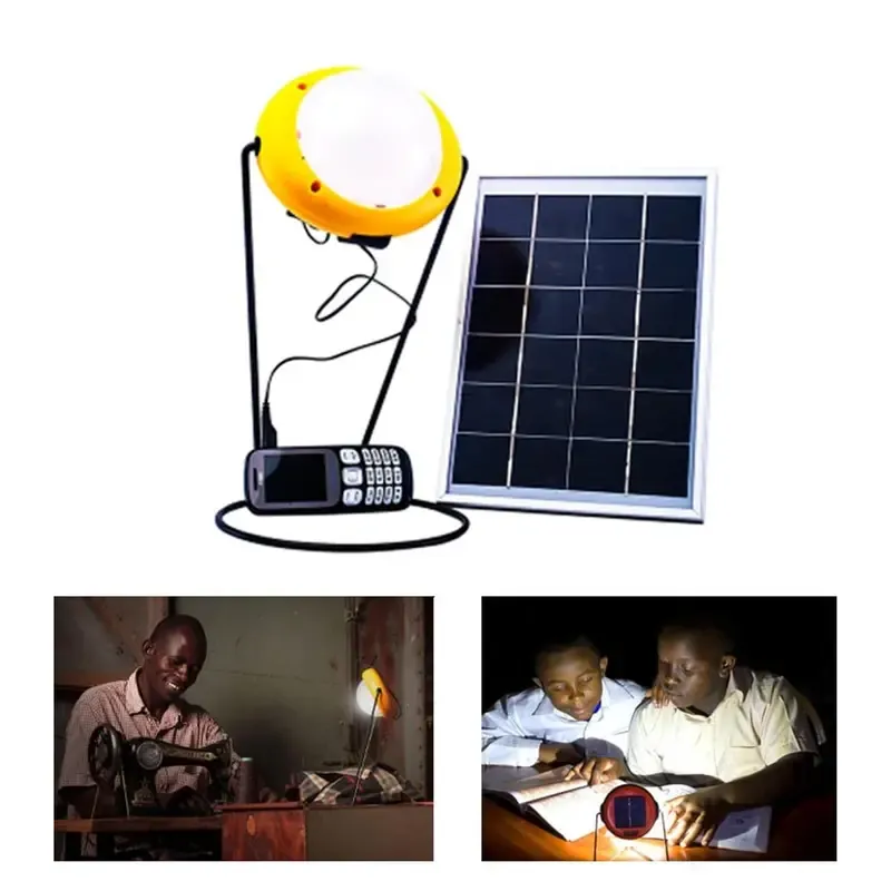 Sun King Pro 400 Super Bright Emergency Solar Light with USB Mobile Charging, 5.5 W and 3 Days Battery Backup