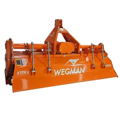 WEGMAN 6 ft Rotavator (Semi Champion Plus) with 42 Blades Suitable for 45 HP to 60 HP Tractor (Type-Gear Box, Single Speed)