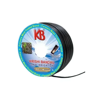 Krishi Bandhu 900 m Flat Inline Drip Lateral Pipe 16 mm, 40 cm Hole Spacing, 0.4 mm Wall Thickness, 4 LPH Water Discharge