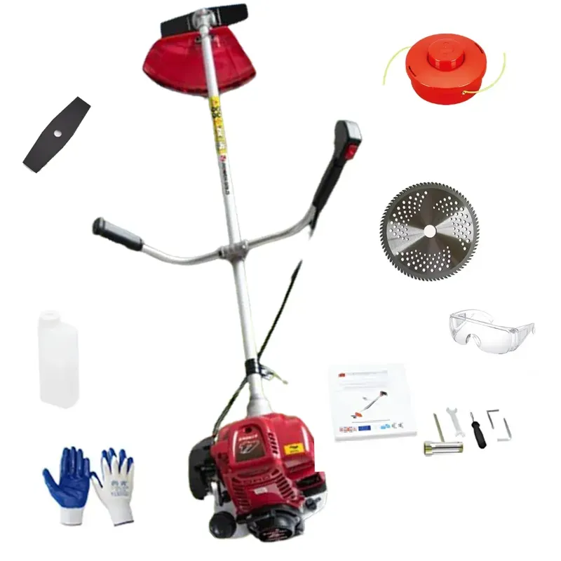 Vi Power Gold VI-POWER GOLD SGX-35, 35 CC 4-Stroke Sidepack Petrol Brush Cutter, 1.2 HP Grass Trimming & Crop Cutting Machine