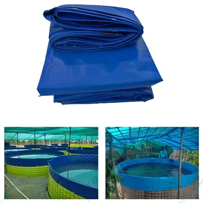 ZN GLOBAL NATION 550 GSM 5 m, 20000 Litre Round Type Tarpaulin Sheet for Biofloc Fish Tank