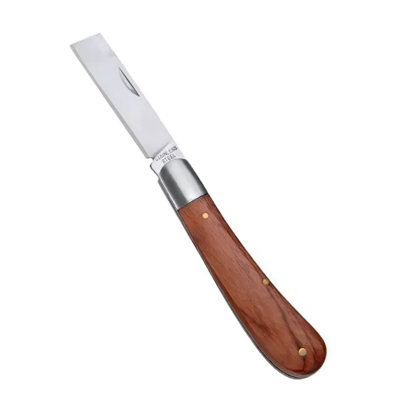 172 mm Budding Grafting Knife with Wooden Handle for Gardening (Pack of 5 Pcs)