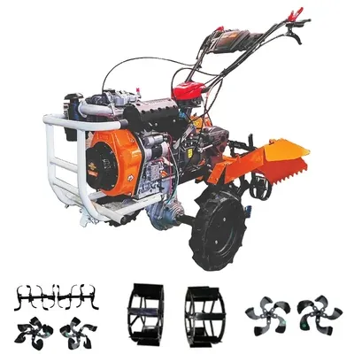 MITSUYAMA MY-685D-DE-RT, 10 HP Back Rotary Diesel Power Weeder of 4 Stroke, 186F Kama Engine