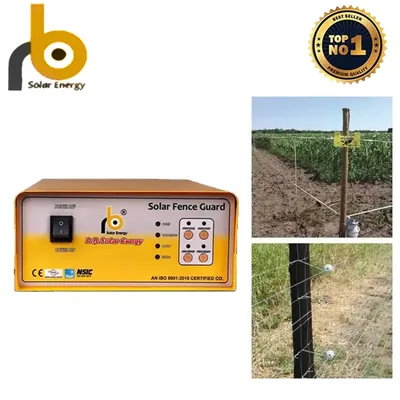 RB Solar 10 KV 50 Acre Solar Zatka Machine Auto Power Cut with Programable Switch and Accessories