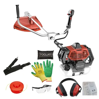 Xtra Power XPT586, 52 CC 2 Stroke Sidepack Petrol Brush Cutter, 1.6 kW Heavy Duty Grass Cutting Machine