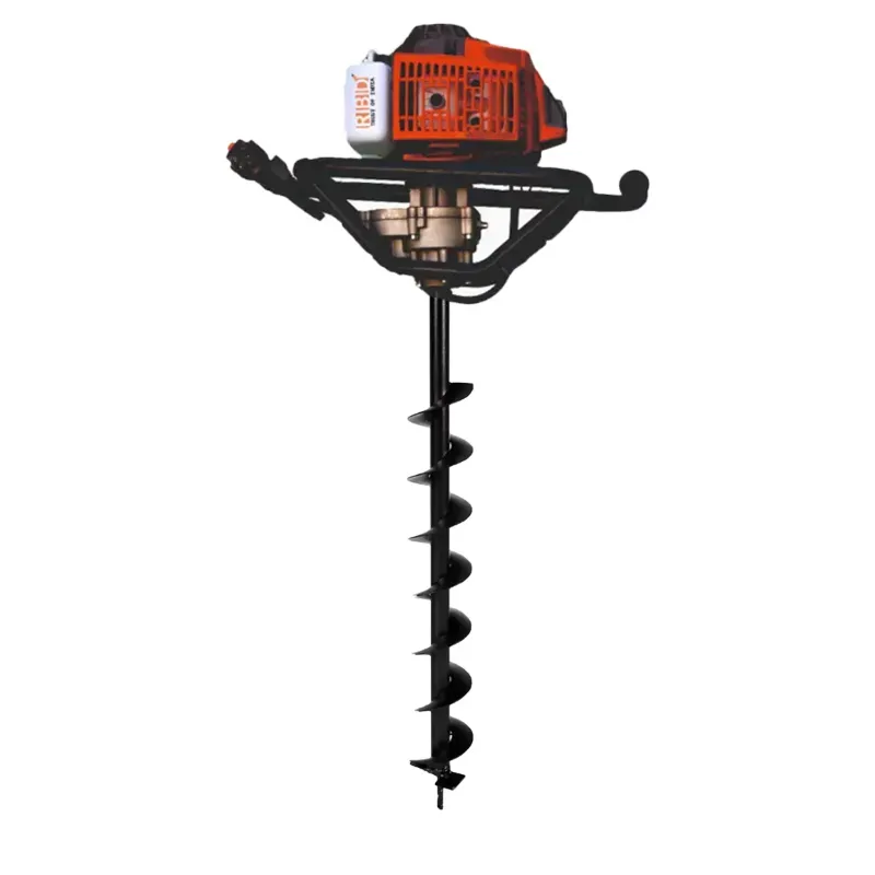 RBD 52 CC Petrol Operated Earth Auger Post Hole Digger with 4-Inch Auger Bit
