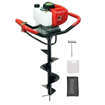 AIVA ITALY 2-stroke 52-cc Earth Auger with 10 Inch Auger Bit, AV-5200EA