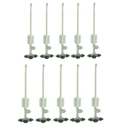 10pcs Irrigation Fogger System 4 Way Fogger Assembly Unit with Check Valve for Garden & Greenhouse