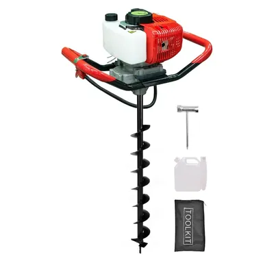 AIVA ITALY 2-stroke 52-cc Earth Auger with 4 Inch Auger Bit, AV-5200EA