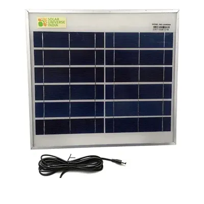 Solar Universe India 10 W Polycrystalline Solar Panel for all 6 V Batteries and Systems