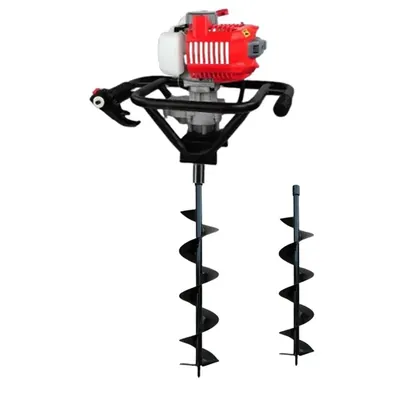 Really RAPL-EA-5210, 2 Stroke 52 CC Ultra Powerful Earth Auger, Post Hole Digger with 4 & 6 Inch Auger Bit