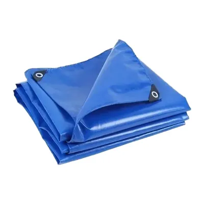 ZN GLOBAL NATION 550 GSM 20 ft x 35 ft Nylon Fabric, PVC Coated, UV Protected, Waterproof Tarpaulin Sheet (Color-Blue)