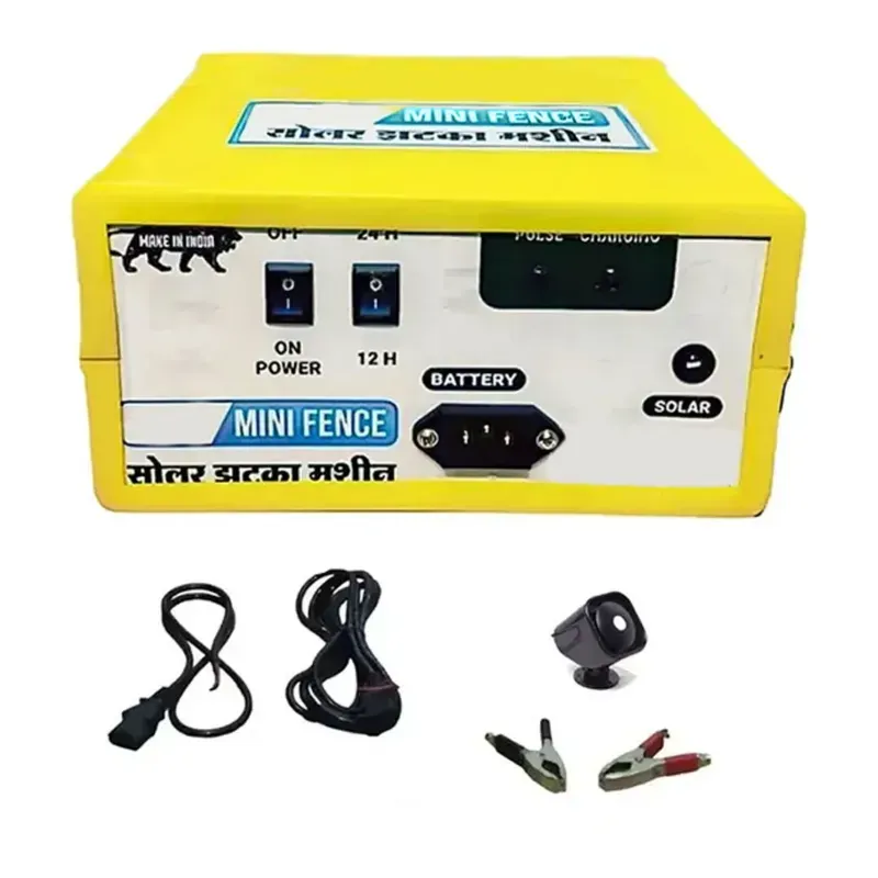 5 KV Zatka Machine for 10 Acre With Cables, Siren and 2 Piece Warning Plates