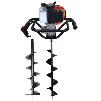 Vi Power Gold 63 CC 2 Stroke Earth Auger / Post Hole Digger Machine With 6 & 8 Inch Bit, VP 830