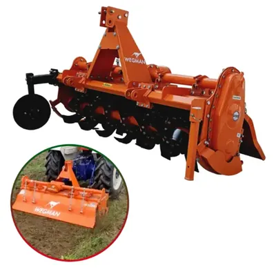 WEGMAN Regular Plus 6 ft Rotavator with 42 Blades Suitable for 45 HP to 60 HP Tractor (Type-Speed Box, Single Speed)