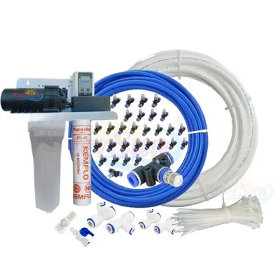 WaterSun 60 Nozzle Fogger Kit with Timer, Filter and Other Accessories