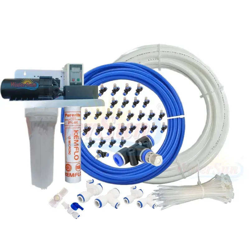 WaterSun 60 Nozzle Fogger Kit with Timer, Filter and Other Accessories