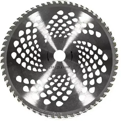 Orezen 60 Teeth Alloy Steel TCT Blade With Diamond Cut For Brush Cutter, BC-166 (Quantity-1 Piece)