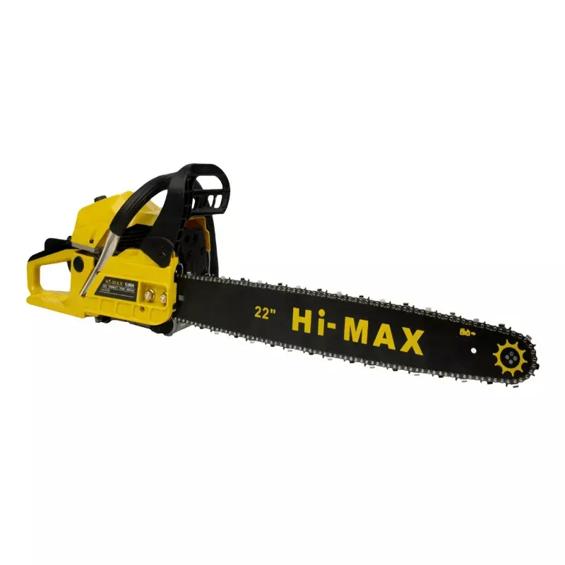 Hi-MAX Heavy Duty 62-cc Petrol Operated Chainsaw with 550 mm Guide Bar for Cutting Tree and Logging Wood, IC-063A