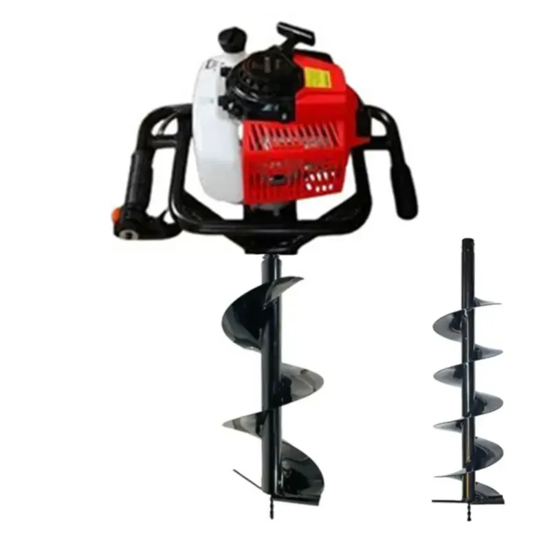 Really RAPL-EA-6310, 2 Stroke 63 CC Ultra Powerful Earth Auger, Post Hole Digger with 8 & 12 Inch Auger Bit