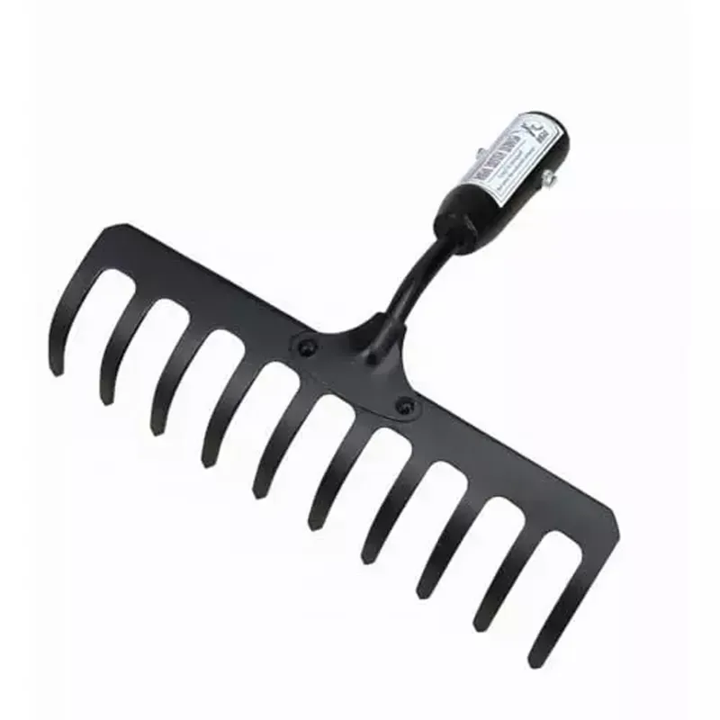 Global Nature Agro 10 Tine Garden Rake Without Handle, 10 Inch Blade, Metal Manual Rake For Home, Farming & Gardening