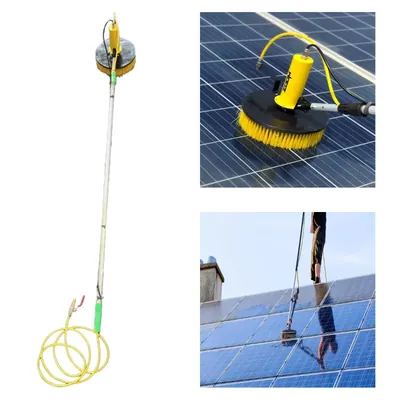 Zoom Solar Motorized Solar Panel Wet Cleaning Brush With 6 m Telescopic Pole without battery by Zoom solar