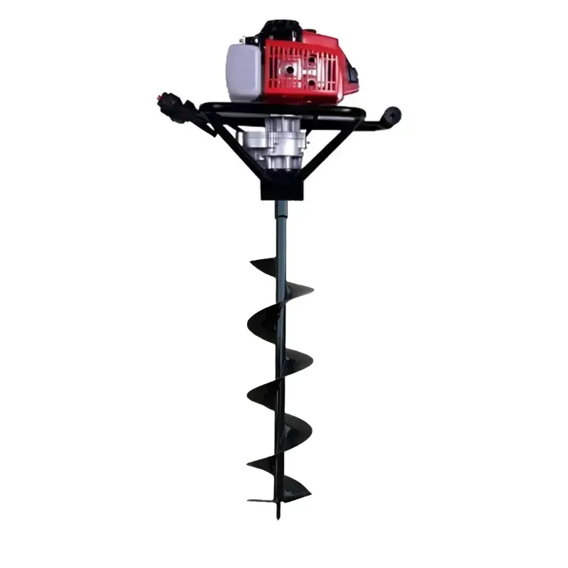 RBD 72 CC Petrol Operated Earth Auger & Post Hole Digger with 6-Inch Drill Bit