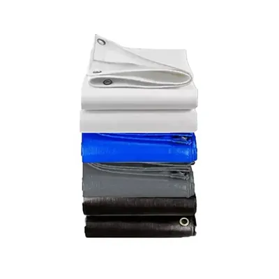 ZN GLOBAL NATION 750 GSM 20 ft x 30 ft Nylon Fabric, PVC Coated, UV Protected, Waterproof Tarpaulin Sheet