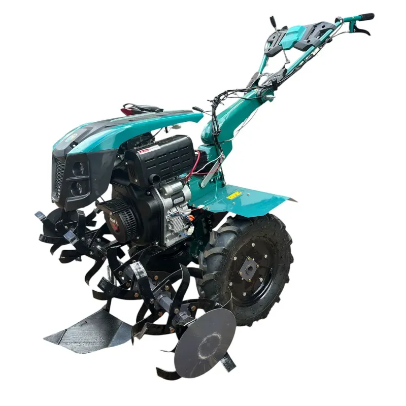 Vinspire 9 HP 4 Stroke Heavy Duty Self Start Diesel Operated Power Tiller/Cultivator With Dual Headlight