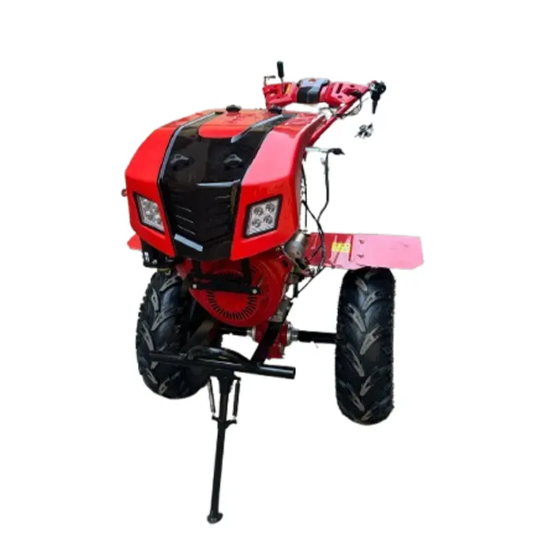 GT Shakti 9 HP 4 Stroke Self Start Petrol Power Tiller / Agriculture Weeding Machine With Dual Headlight