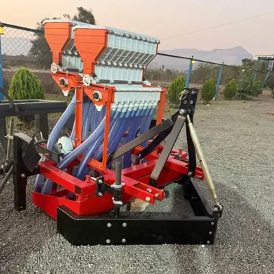 9 Tyne Seed Drill Cum Fertilizer Attachment for 15-25 HP Tractors, 9D