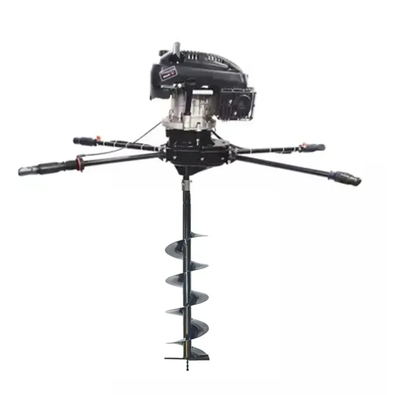 AIVA ITALY AV 1730, Tow Man Operated 4 Stroke 173 CC Earth Auger, Post Hole Digger Machine With 8 Inch Bit