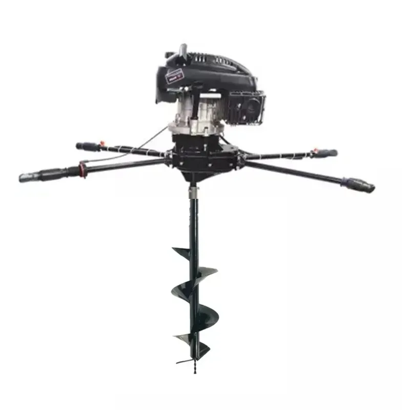AIVA ITALY AV 1730, Tow Man Operated 4 Stroke 173 CC Earth Auger, Post Hole Digger Machine With 10 Inch Bit