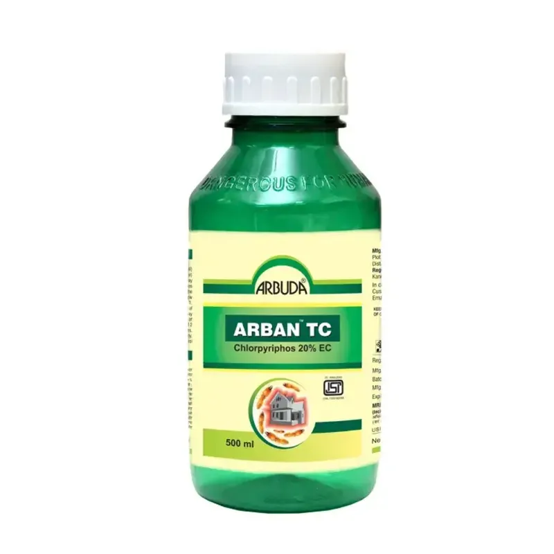 ARBUDA Arban TC Chlorpyriphos 20% EC For Control of Termites in Buildings and Wood Borers in Wood, 1 Litre