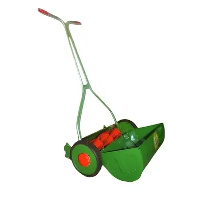 Leo Side Wheel Type 12 Inch (300 mm) Steel Frame Manual Lawn Mower, Ideal for Grass Cutting/Trimming, 0378