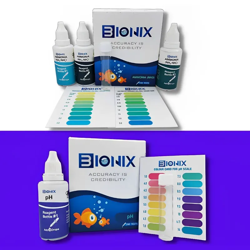Bionix pH, Ammonia Combo Water Test Kit for Freshwater (200 Tests)