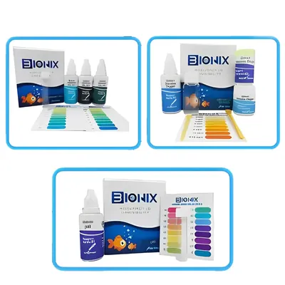 Bionix PH Ammonia Oxygen Combo Test Kit for Freshwater (Ammonia 150 + Oxygen 100 + pH 250 Test)