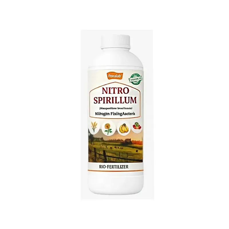 PONALAB NITROSPIRILLUM (1 Litre Liquid) Bio-Fertilizer Root Growth Booster for Paddy, Wheat, Sugarcane, Vegetables & Crop Growth