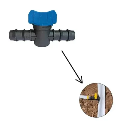 SUJAY 12 mm Tap Connector of Online Pipe for Drip Irrigation (Pack of 200)