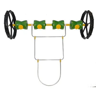 KSNM 8-Row Paddy Drum Seeder 25 x 25 cm Manual Seeder for Fast & Efficient Rice Field Planting