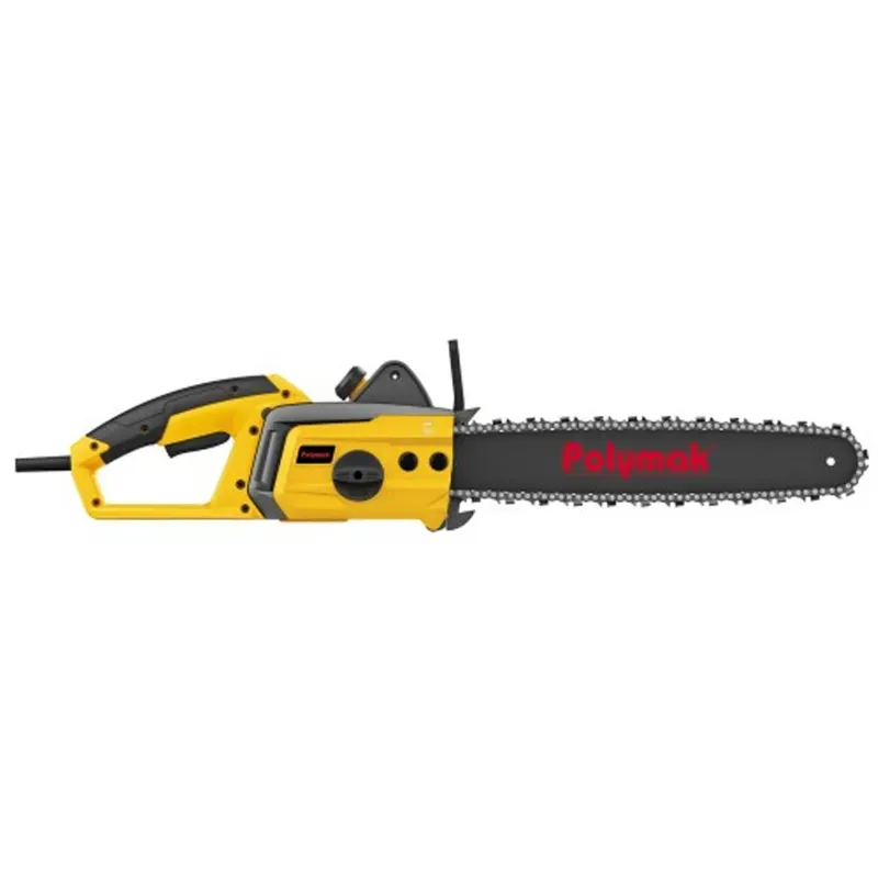 Polymak PM16ECS, 2100 W Electric Chainsaw with 16 Inch Guide Bar, High Power Corded Wood Cutting Machine for Garden Use