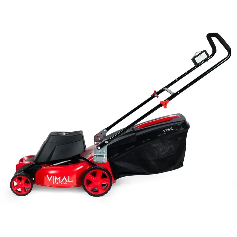 Vimal 1800 W 2.5 HP 21-Inch Single Phase Electric Push Lawn Mower, 60 L Grass Collector & 20-Inch Blade Garden Cutting Machine