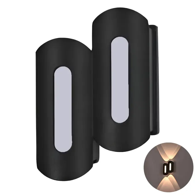 Giga Watts 4 W + 2 W COB LED UP/Down Wall Light 2 Way+ Front Exterior Lamp for Bedroom Living Room Interior Hall Balcony