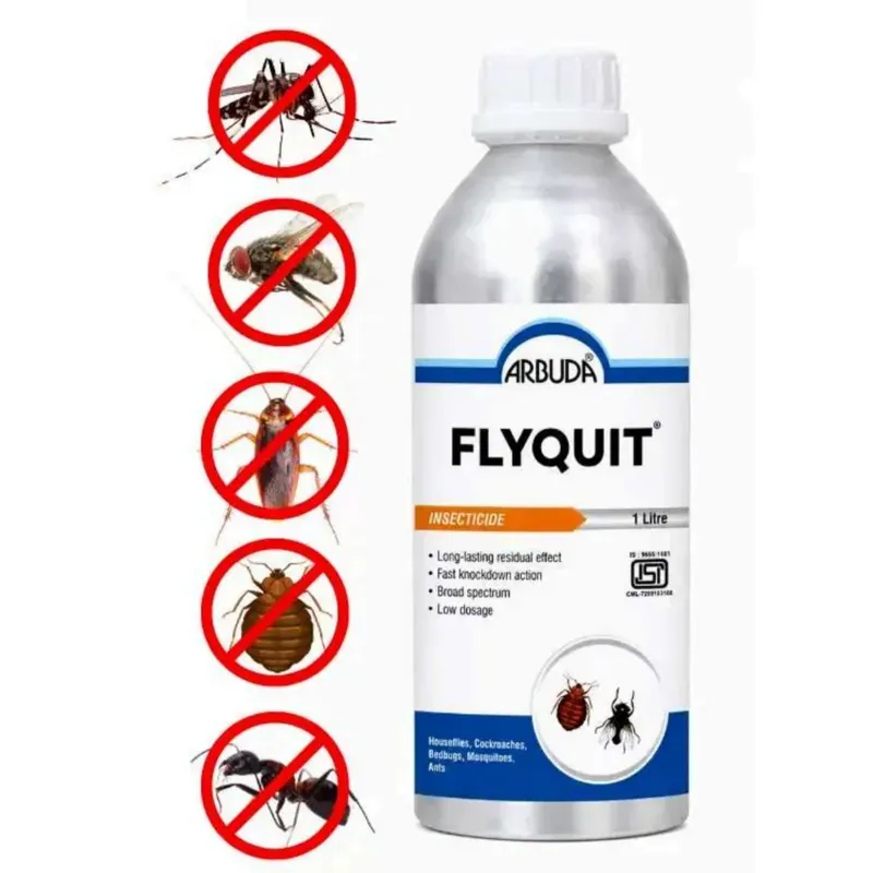 ARBUDA Flyquit Propoxur 20% EC for Control of Cockroaches, and Bedbugs, 1 Litre