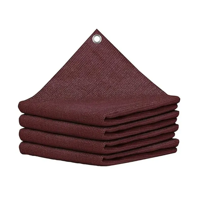 FREXXA HDPE Fabric Cotton Webbing Sun Shade Net 90% Protected Ideal for Car Parking, Outdoor Gardening (10 x 45 ft)(Color-Maroon)