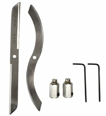 Farmio Grass Cutting Blades & Shaft Connectors for Farmio Grass Cutter (Pack of 2)