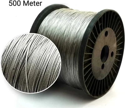 Electric 500 m Long 1.5 mm Thick Clutch Type Fence Wire for Zatka Machine Used In Agricultural Field